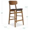 Best Choice Products 2-Piece Farmhouse Counter Height Bar Stool Set w/ Cushioned Seat, Wooden Backrest